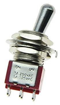 KAISH, Amplificatore per chitarra o AMP DPDT a 2 vie ON ON, interruttore a levetta Fat Bat sigillato