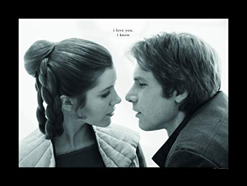 Komar Wandbild | Star Wars Classic Leia Han Love | Kinderzimmer, Jugendzimmer, Dekoration, Kunstdruck | ohne Rahmen | WB124-40x30 | Größe: 40 x 30 cm (Breite x Höhe), Bunt