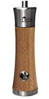 Kitchen Tropic 93406 Molinillo de Bambú para Sal, Marrón, 16cm