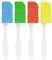 Silicone Baking Spatula with Plastic Handle - Pack of 4 - Mixing Spatulas Scraper Heat Resistant