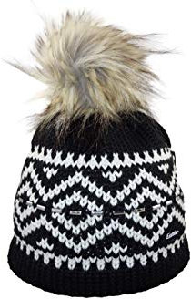 Eisbär Cassy Lux Crystal Pompon Mütze (schwarz)
