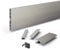 DQ-PP Sockelleiste 4,5m | Sockelblende | 150mm | Inox | Kunststoff | Sockel | Sockelleisten | Sockelprofil | Küchensockel | Kuechensockelleiste für Einbaukueche