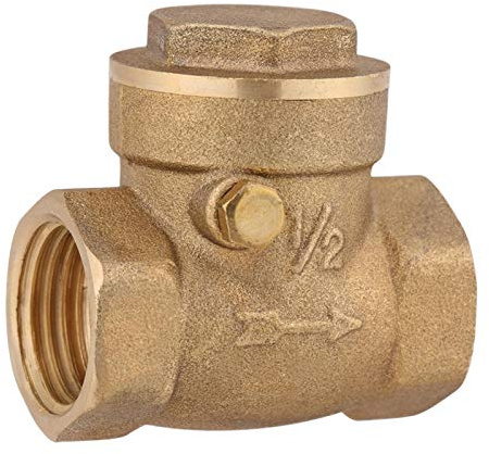 Rückschlagventil 1/2 Zoll, Rückschlagventil, 1 Stk. DN15 Messinggewinde Messing Rückschlagventil 232PSI Wasserrückfluss verhindern