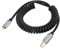 innov8 8 Pin to USB 2.0 Type B OTG Musical Instrument Midi Coiled Cable for Electronic piano, electronic organ, electronic drum, audio DAC, midi keyboard,USB microphone and other midi devices