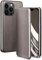 ONEFLOW Business Case für iPhone 13 Pro Max Handyhülle klappbar mit Standfunktion, Klapphülle Flipcase Cover Dünn, PU Leder Hülle mit Kartenfach, 360 Grad Schutzhülle, Taupe