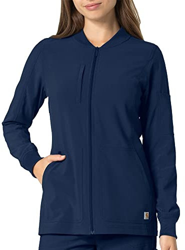Carhartt Damen Utility Jacke mit Reißverschluss vorne, Marineblau, XXL