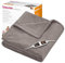 Beurer HD150 XXL Electric Blanket with 6 Temperature Settings, Soft Heated Throw for Cosy Sofa Nights, Automatic Switch-Off & Safety System, Machine-Washable, Taupe, 200 x 150 cm