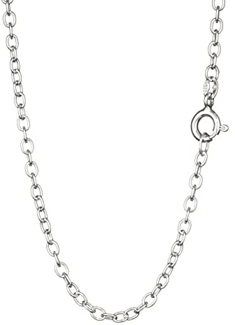 NKlaus Ankerkette (38cm - 80cm) 925 Silber Halskette Weit - Anker Breite: 2,2mm Damen Collier