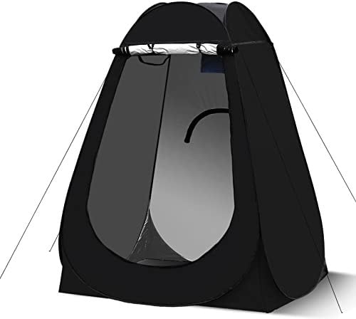 LEMROE Outdoor Pop Up Changing Tent with Good Ventilation Privacy Space for Camping Picnic Fishing Beach Outdoor Sun Shelter Shower Toilet (Black, 150)