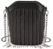 MEGAUK Mini Niet Handtasche Kette Fransen Umhängetasche Cross Body Taschen Elegante Kettentasche Punk Clutch Bag Abendtasche mit Kette Riemen (Schwarz)