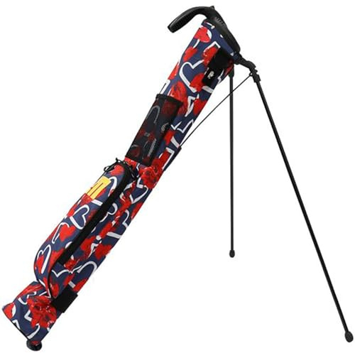 Loudmouth Training/Speed Golf Bag-Scribble Hearts Navy-