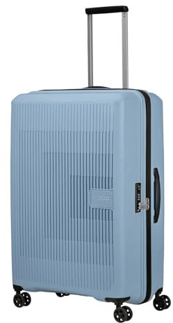 American Tourister Aerostep - Spinner L, Erweiterbarer Koffer, 77 cm, 101.5/109 L, Grau (Soho Grey)