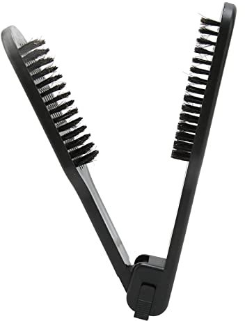 Hair Straightener Comb, Clamp Flat Hair Brush - Hollow and Breathable