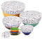 PHOGARY 5 Couvercles de Bol Réutilisables, Couvercles en Tissu Imperméables pour Le Bol à Salade en Verre, Le Pot, Les Melons (Fit 2.7-14 Pouces), la Bordure Élastique (Motif Fleur Séchée)