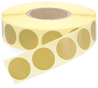 WPW Schusspflaster, beige, 2.000 Stück, 20 mm Durchmesser, runde Aufkleber für Zielscheiben und Schiessscheiben als Sportschützen Zubehör