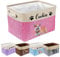 XRLSG Personalised Dog Toy Storage Basket Bin Collapsible with Pet's Name - Rectangular Custom Storage Box Chest Organizer for Dog Toys, Dog Coats, Clothing, Blankets