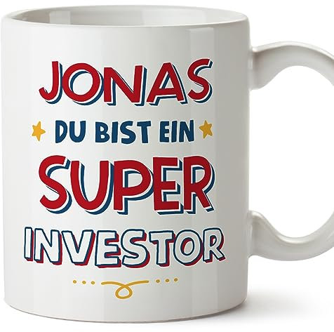 Mugffins Tassen Personalisierten für INVESTOR - Auf Deutsch - Du Bist Super - 11 oz / 330 ml - Individuell Anpassbar Geschenk Mitarbeiter