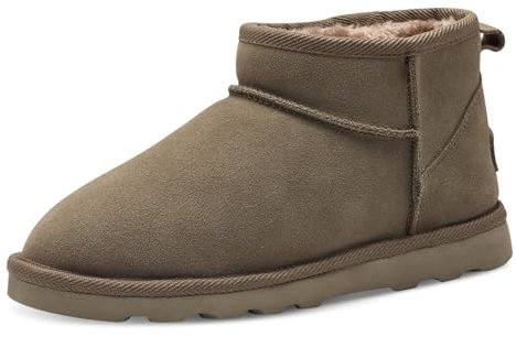 s.Oliver Damen Boots aus Leder Gefüttert, Grün (Sage), 40 EU