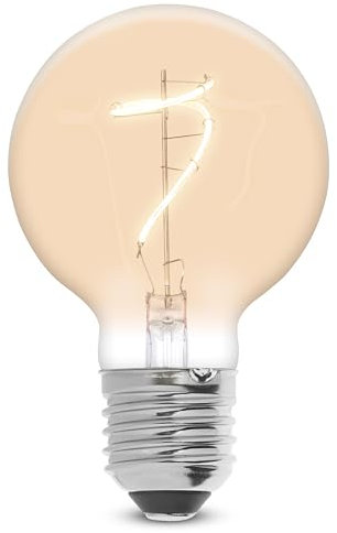 LIGHTDELUX 1 x Edison Vintage Glühbirne E27 2W Retro LED Lampe Warmweiß 1800K Ideal für Nostalgie und Retro Beleuchtung im Haus Café Bar LDS017-1