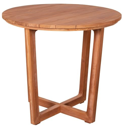bene living Teakholz Gartentisch Retford 85 cm