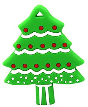Stibzeup Arbre de Noël bébé teether Silicone Jouets Infantile de Dentition Relief Mignon Toys Mousseux pour Les Tout-Petits