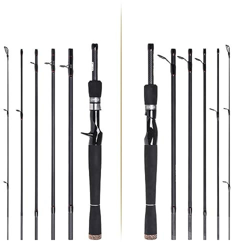 POPETPOP Canne À Pêche Ultra-Courte avec Leurre De 2 1/2 4/2 7 M Et Guide en Céramique