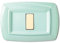 Placca serie Tondo', 1 modulo, plastica, verde pastello, compatibile con BTicino Magic - Elettrocanali ECL2591PG