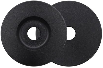 45 RPM Record Adapter for 7 Inch Vinyl Record Players Turntables 45 Adapter for Turntables Manufactured from Aluminum(Black) (rounded)