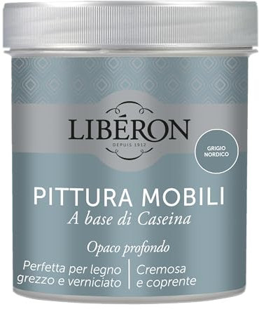 Libéron Pittura Mobili a base di Caseina Grigio Nordico 0.5 L