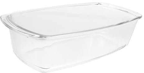 IMIKEYA Glass Baking Dish Rectangular Enamel Baking Sheet for Loaf Tin Cheesecake Oven Tray