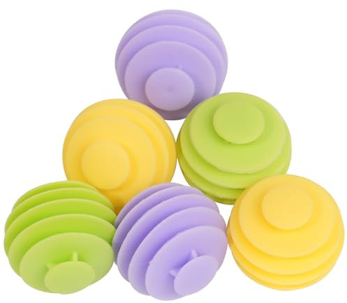 6 Pz Palline per Asciugatrice Antipiega, Palline per Lavatrice e Asciugatrice, Palle Lavatrice in Silicone Gomma Riutilizzabile, Palla Lavatrices, Sfera Palla Asciugabiancheria, Sfere Asciugatrici