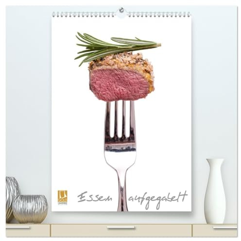 Essen aufgegabelt (hochwertiger Premium Wandkalender 2026 DIN A2 hoch), Kunstdruck in Hochglanz: Leckeres Essen auf einer Gabel (CALVENDO Lifestyle)