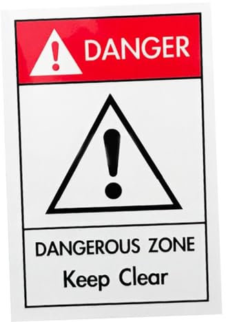 iplusmile Panneau d'avertissement sécurité prudence signe de zone dangereuse signe de danger papier synthétique pp