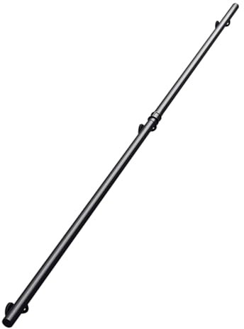 MARXAN 1ft-20ft Treppengeländer-Handläufe für Zuhause/Terrasse/Lofts/Flur, Wandmontage-Geländer-Set mit schmiedeeisernen Halterungen und Metallschrauben, Schwarz(600cm)