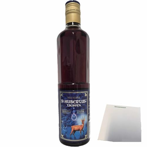 usy Bundle für St. Hubertus Tropfen 30% Vol. (0,5 l Flasche) + usy Block