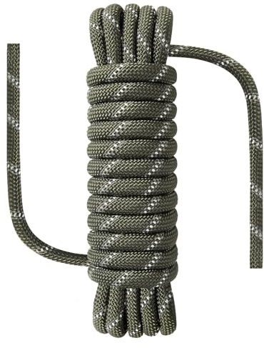 NorthPada Nylon/Polyester Outdoor Climbing Rope, Reflective, Floating, for Climbing, Arborist, Swing, Boating, Marine, Fishing, Rafting, Hiking, Hunting, Tree
