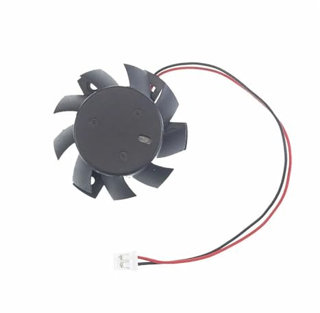 37-mm-Grafikkartenlüfter EFB0412HHA T124010DL (2-Pin), kompatibel mit ASUS GT640, GT640, HD 4550 und HD5570.