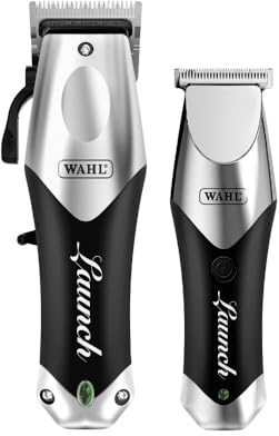 Wahl Launch Combo, Kabelloses Haarschneidekit für Friseure | Kabellose Combo aus Clipper und Trimmer, Rotormotor 6000 U/min, 150 Minuten Laufzeit, USB-C, Aufsatzkämme, Tragetasche