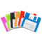 Set of 6 Colorful Floppy Disk Coasters - Perfect for Computer Enthusiasts