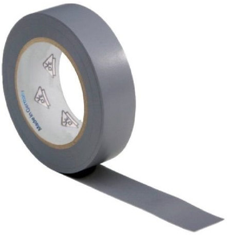 CABLEPELADO Cinta Aislante Para Instalaciones Eléctricas - Adhesiva y Autoadhesiva - Resistente Para Proteger - 19 mm x 20 Metros - Gris