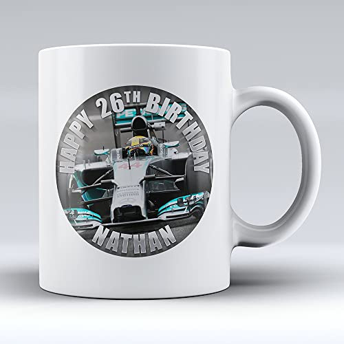 Dalton Designs UK Formula 1 F1 - Personalised 10oz Ceramic Mug