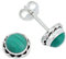 Ohrstecker 925 Silber Malachit grüner gestreifter Stein Edelstein Ohrringe echt Silber Damen Sterling Silber Stecker Geschenk(MOS-024-10)