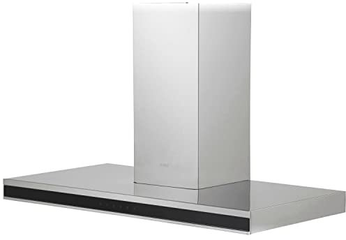 Elica 770 m3 - Cdes touch - Filtri metallo - LED - L 90 cm - Adele BLIX/A/90 - INOX+Banda. Vetro Nero