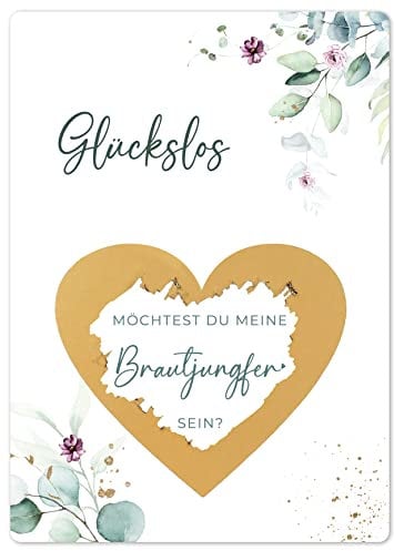 Joli Coon Rubbelkarte Brautjungfer fragen - Willst du meine Brautjungfer sein