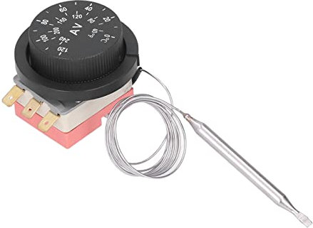 Interruttore termostato ventola elettrica regolabile, kit sonda di controllo temperatura materiale ABS flessibile lunghezza cavo 30 pollici con staffa di montaggio per veicoli