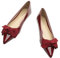 C.Paravano Ballerinas Damen Elegante und Bequeme Flachschuhe Spitze Ballerinas für den Alltag, Büro & Festliche Anlässe (42,Rot)
