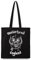 Motörhead England Uni Rucksack Shoulder Bag Black-White, Black-White, Standard, Schwarz/Weiß, one size, Heavyweight Canvas Shooper Made from Fairtrade recycled material