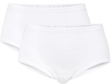 CALIDA Iconics Midi Slip, high Waist, 2er-Pack Damen, aus 100% Baumwolle