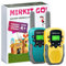 MIRKIT GO! 2er-Pack Walkie Talkies. Kinder Outdoor Spielzeug. 22 Kanäle, große Reichweite, Taschenlampe, LCD-Display. Kinder Geschenke - Elektronische Walkie Talkies für Kinder von 4-12 Jahren