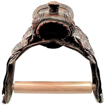 Toilettenpapier-Rollenhalter aus rustikalem Kunstharz, Western-Stil